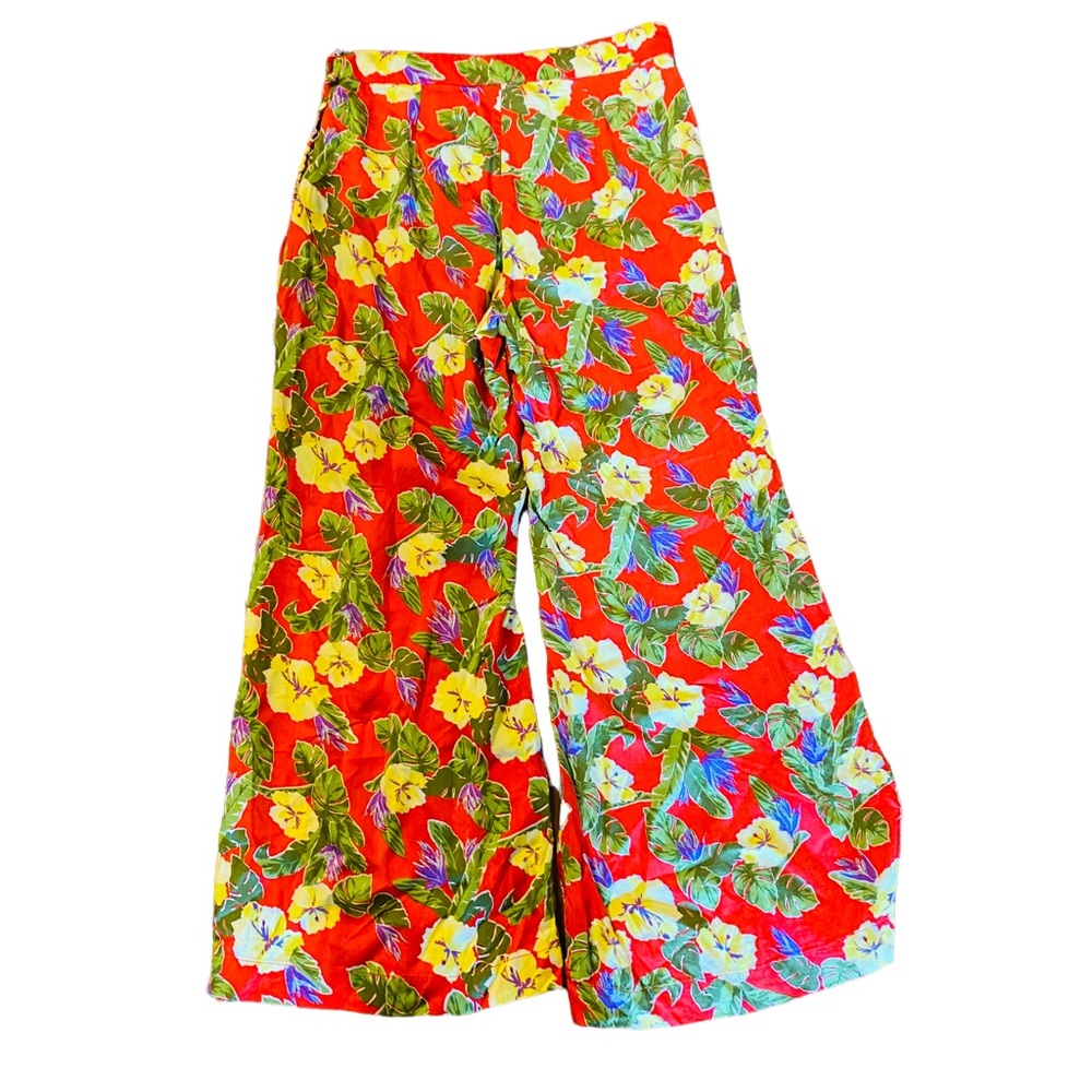 ⭐️ URBAN OUTFITTERS LEILANI FLORAL FLARE WIDE PANTS 0 - Picture 5 of 8